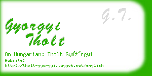 gyorgyi tholt business card